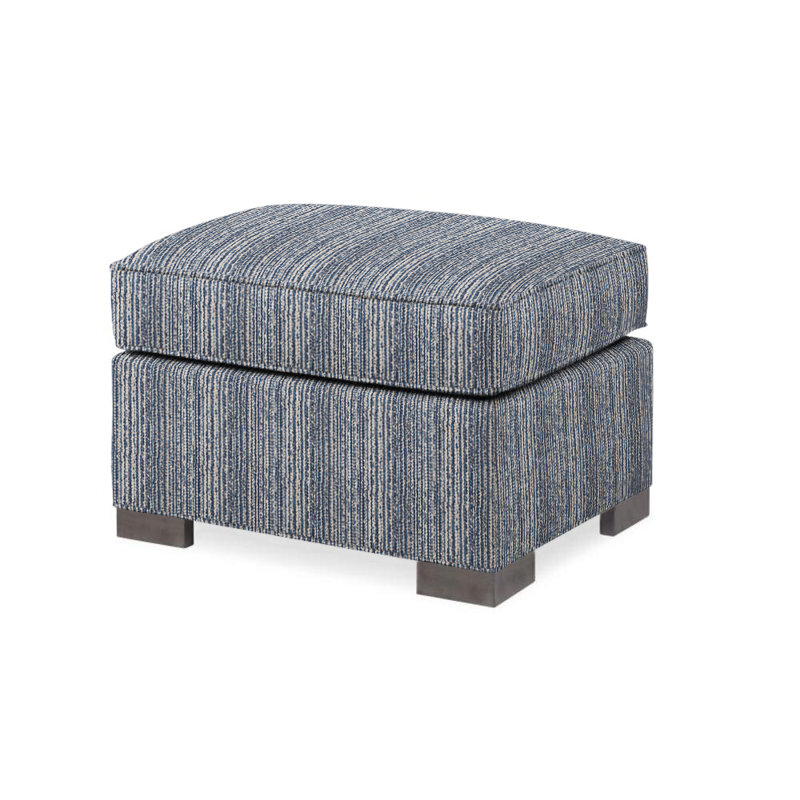 Willem Outdoor Ottoman, Navy 71629L58