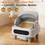 11L Open Top Automatic Cat Litter Box, Quiet Operation with Bio-Radar & Gravity Sensor,Works with 2.4G WiFi & 5G
