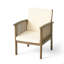 Ensemble de 4 chaises d'extérieur en bois d'acacia pour l'extérieur