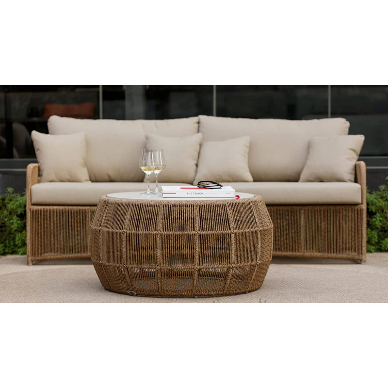 Calixto Outdoor Round Coffee Table
