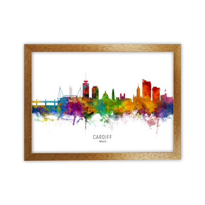 Cardiff Wales Skyline by Michael Tompsett - 1 Piece Wall Art