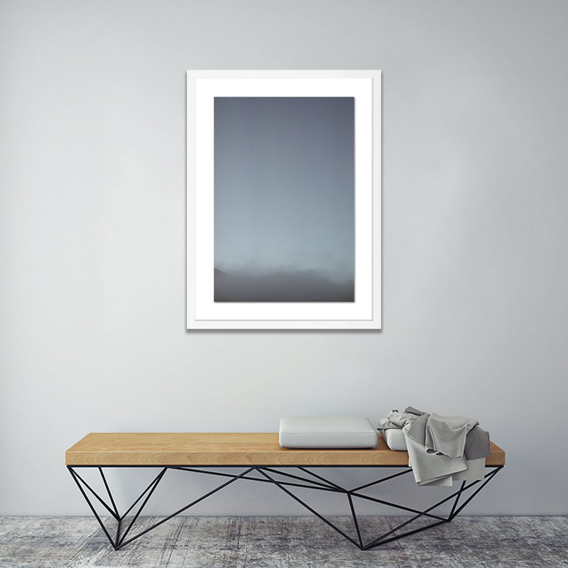 Clouds 1 Print by Riley Ryan, White, 48" H x 34" W x 2.5" D
