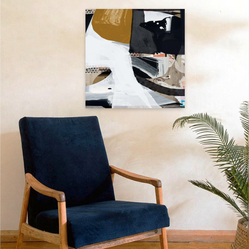 Art contemporain contemporain abstrait, H 24 po x l 24 po