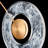 Cymbal 1 - Light Aged Brass LED Single Pendant