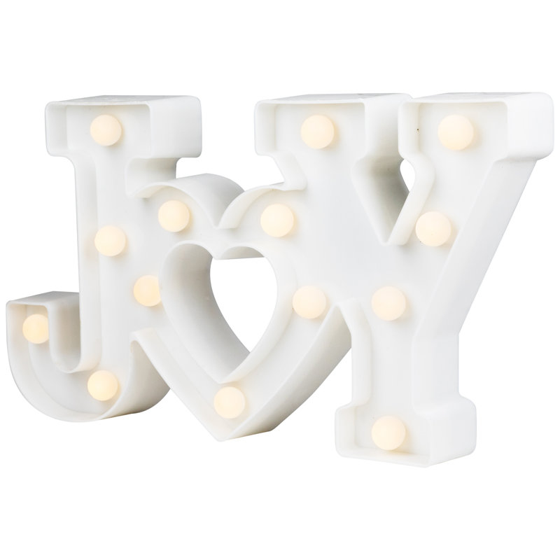 Enseigne murale 12,75 "White" Joy