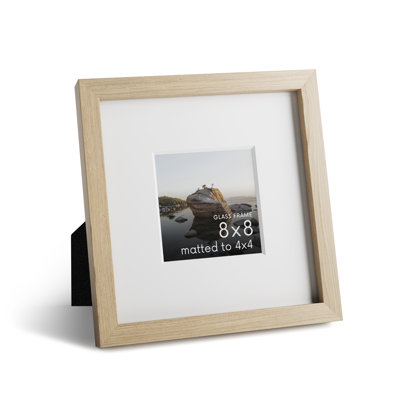 Solid Wood Picture Frame with Glass