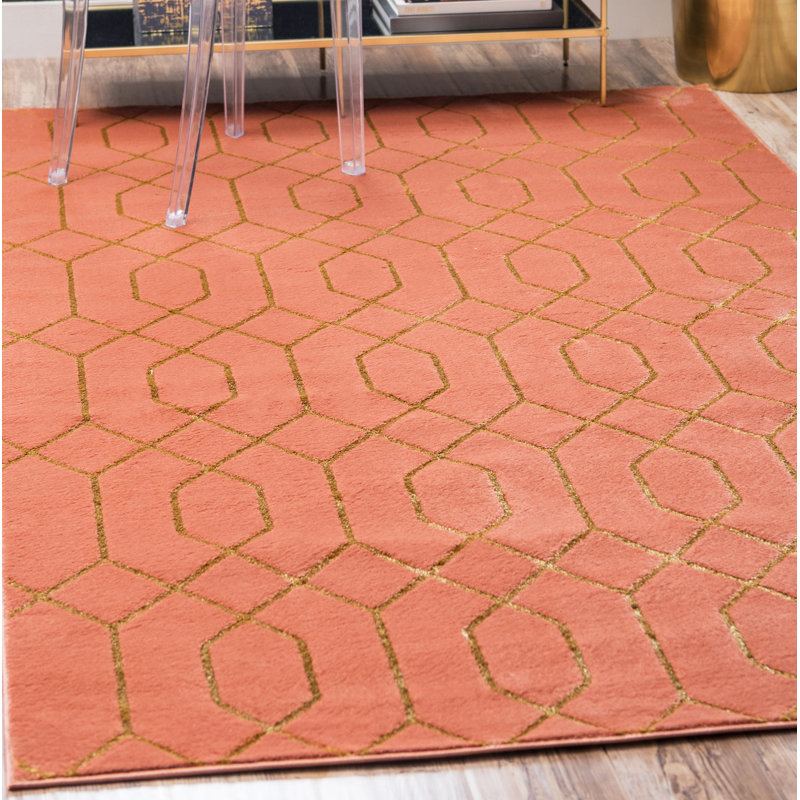 Tapis corail Glam, Rectangle 8 pi x 10 pi