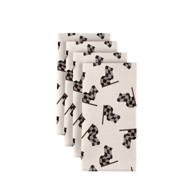 Elizabella Polyester Abstract Square Napkin