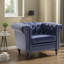 Canapé compact 1 place bleu Pu
