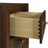 Anza Walnut 2-Drawer Nightstand Bedside Table