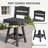 All-Weather HDPE Outdoor Swivel Bar Table and Chairs(3-Piece)-1342197453