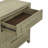 Chantee Rubberwood 3-Drawer Nightstand