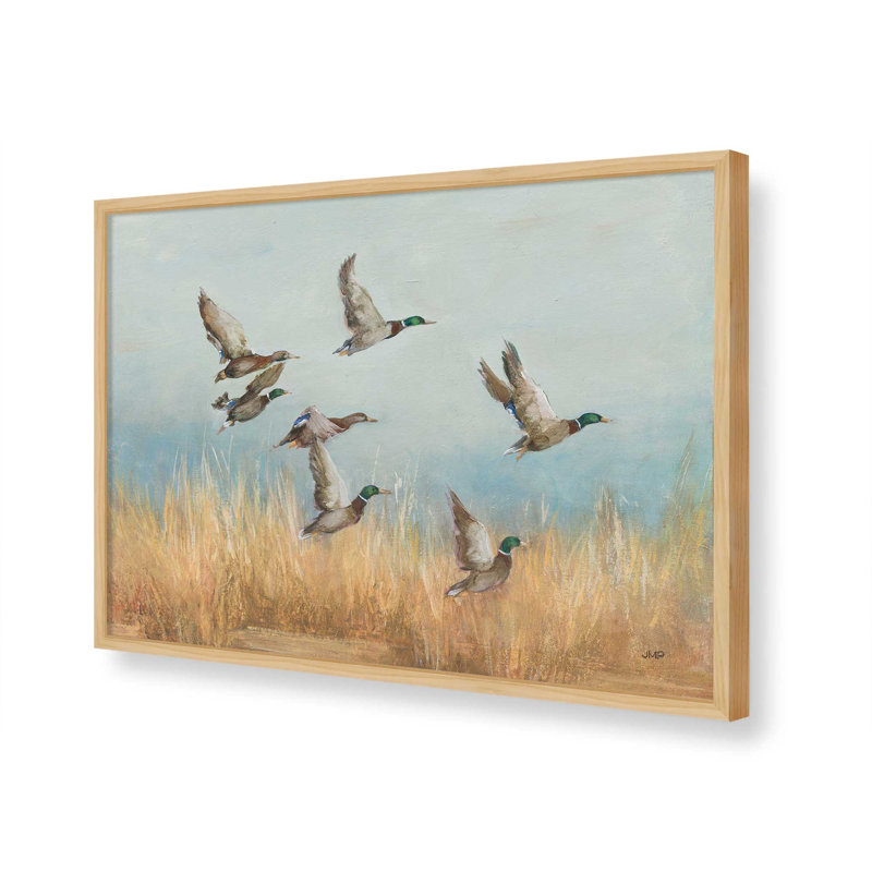 «Autumn Flock» par Julia Purinton, reproduction d'art, L 24 po x H 18 po, Tanné, Impression encadrée