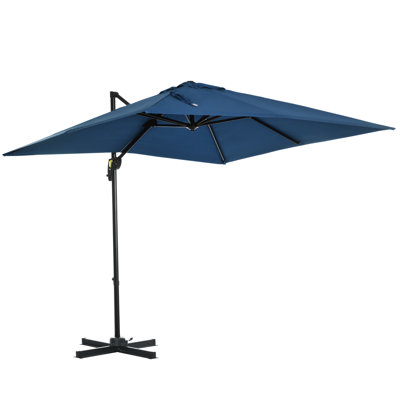Parasol carré en porte-à-faux 8 pi Naaya