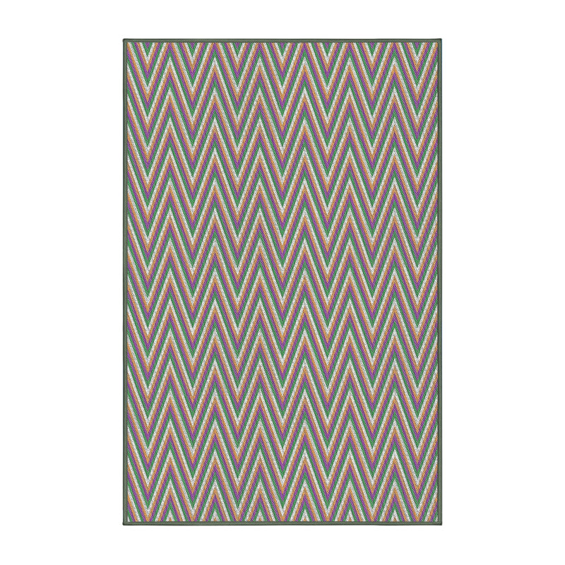 Tapis gris/noir/bleu à motifs, Rectangle 8 pi x 10 pi