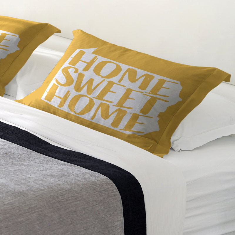 Sham Set, King, Polyester, Yellow