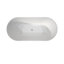 Baignoire de trempage autoportante en acrylique 67 po Fslefay