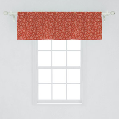 Floral Tailored Window Valance