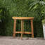 Table bistro pliante d'extérieur en bois d'acacia