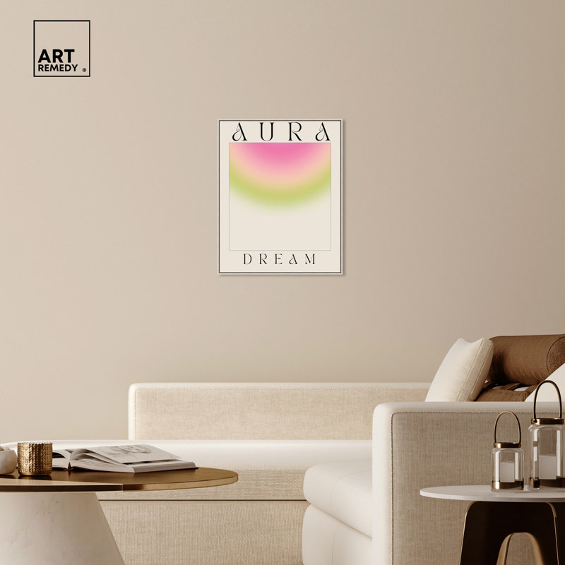 «Aura Dream» par Rosdorf Park, Cadre argenté, H 31 po x l 25 po