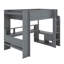 Lit mezzanine double avec bureau