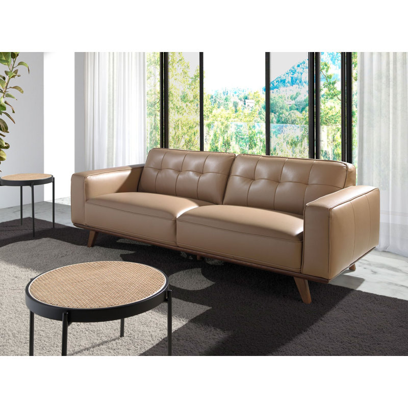 Sofa, 95cm H x 227cm W x 78cm D, 3, Brown