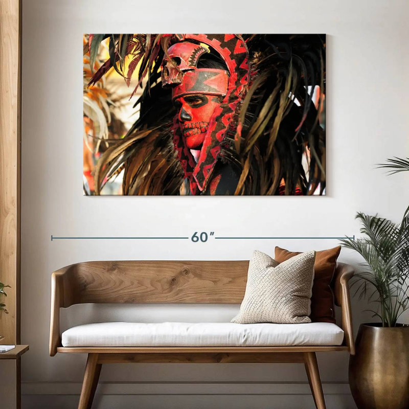 Leisha Aztec Dancer, 32" H x 48" W