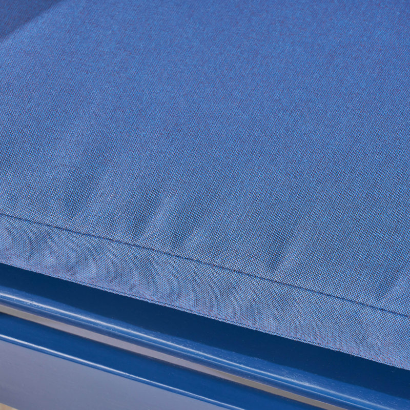 Chaise Adirondack pliante en bois massif Nahant, Bleu marine