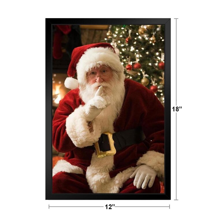 https://assets.wfcdn.com/im/80475031/resize-h755-w755%5Ecompr-r85/1652/165226259/Santa+Claus+Pointing+Christmas+Decorations+Indoor+Black+Wood+Framed+Art+Poster+14x20+Framed+On+Paper+Print.jpg