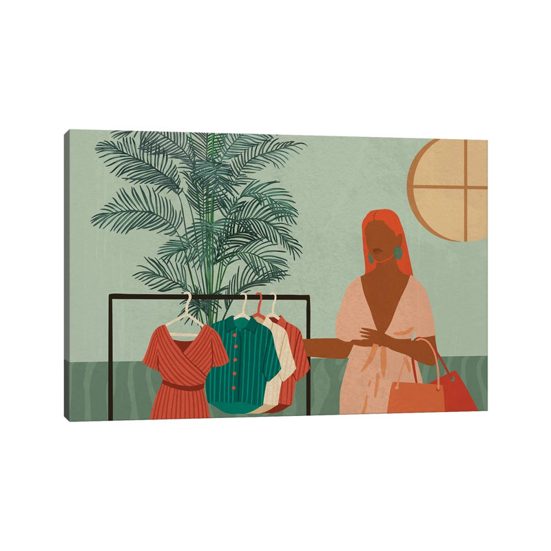 Retail Therapy No. 1 - Print on Canvas, Wrapped Canvas, 20.32 cm H x 30.48 cm W