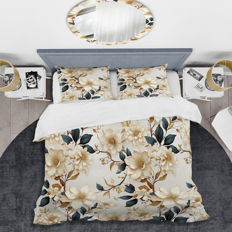 Literie Botanicals, Housse de couette simple + 1 taie décorative stan