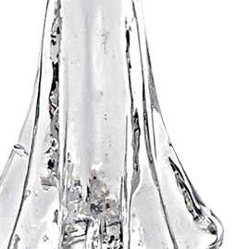Sculpture d'arbre de Noël en verre soufflé bouche, H 12 po x l 6 po x P 6 po