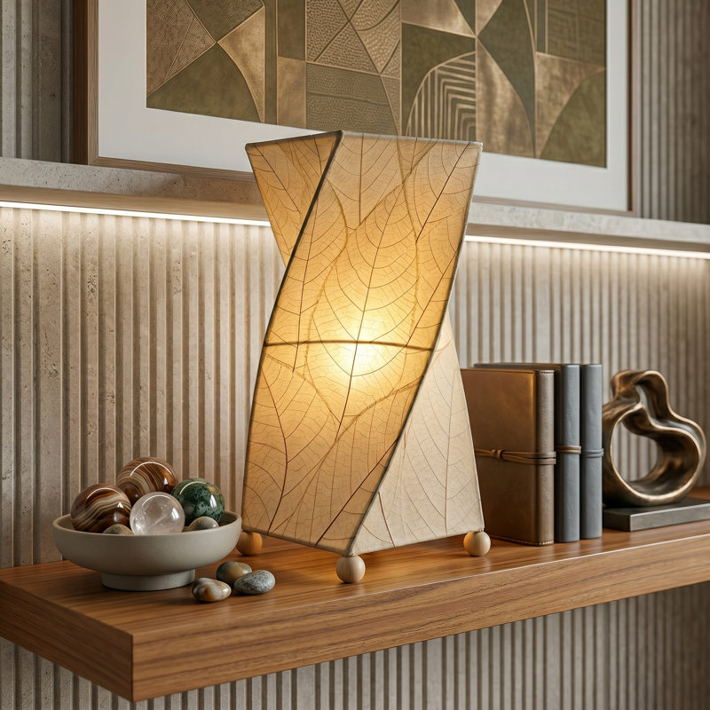 Quintan Metal Novelty Lamp, Natural