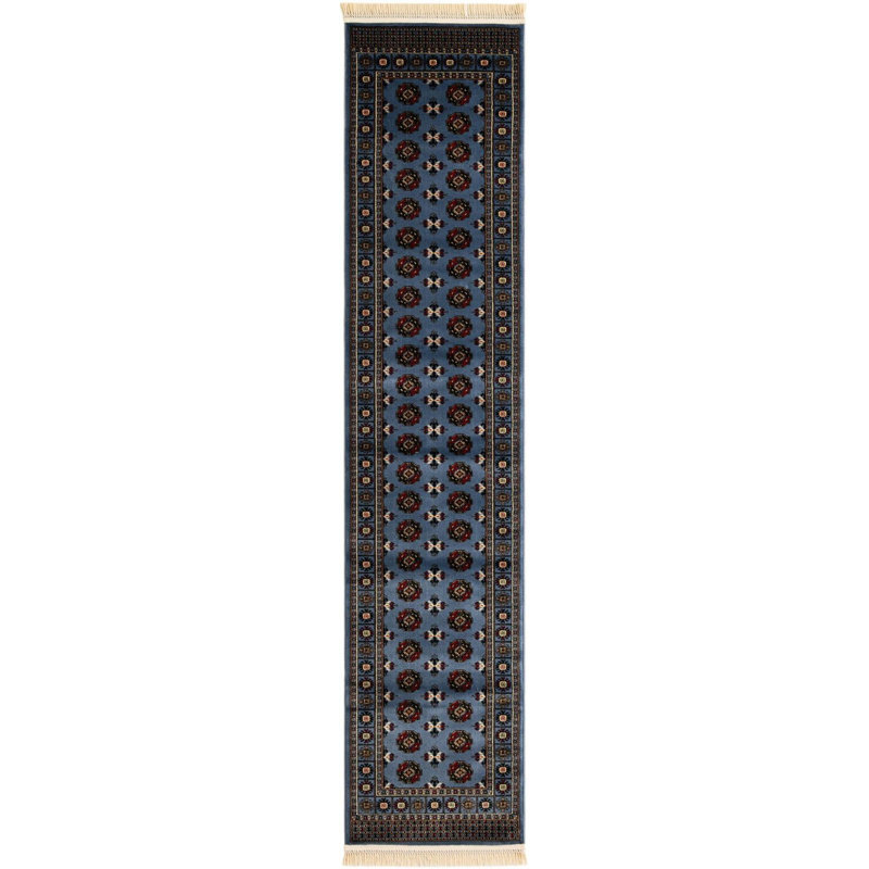 Traditional Hinshaw Runner Rug Blue Colour, Runner 2'7" x 12'