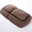 Moderne, confortable, ajustable, 5 positions, peu encombrant, coton haut dossier brun et élastique-198851117