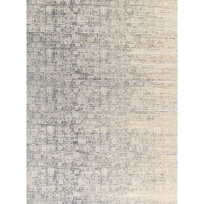Canterbury Abstract Area Rug in Cream