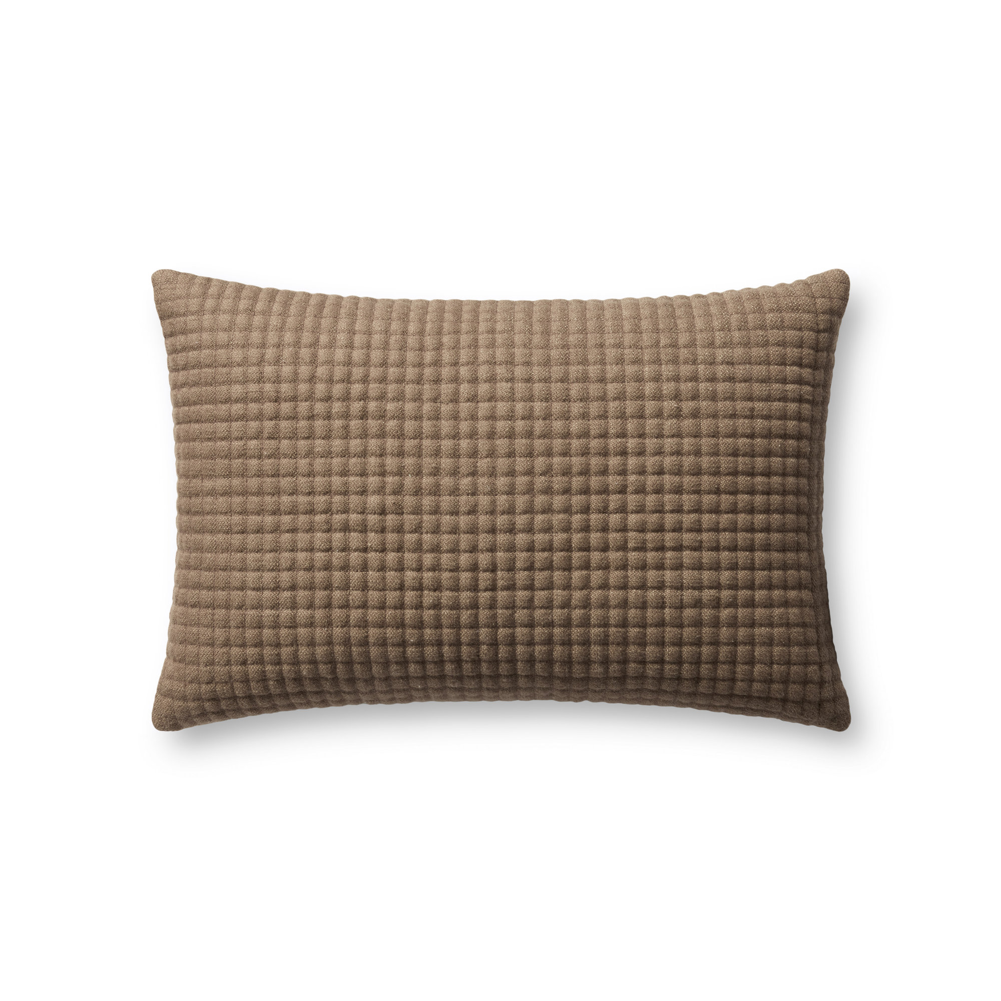 Jeremiah Brent x Loloi Christopher Accent Pillow, Brown, Polyester, Rectangular 21"H x 13"W