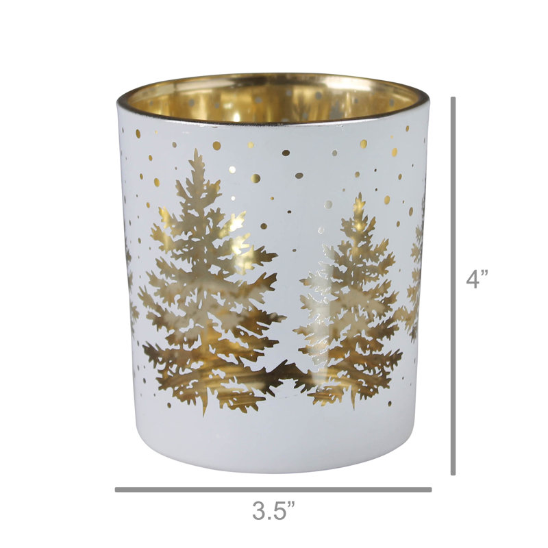Porte-votives de table en verre 4 po