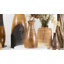 Vase en bois de manguier brun 8 pouces Natural Beauty