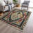 Machine Washable Indoor/Outdoor Xhevrie Red Rug-1254341037