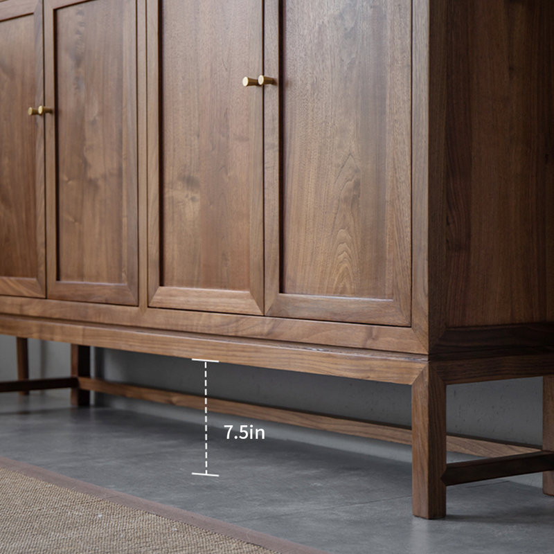 Buffet décoratif rétro et durable classique, Brun foncé