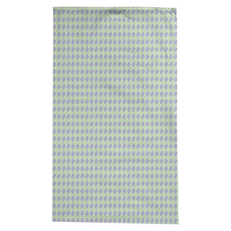 Nappe à carreaux à rayures Leffel, Vert / bleu