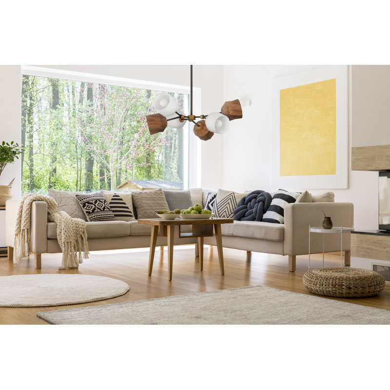 Mirielle - Light Dark Bronze/Antique Brass Unique/Statement Pendant, 15.75" H x 30.75" W x 30.75" D, 6