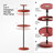 GEEK 49.2'' Modern 3-in-1 Charging & Storage Floor Lamp with Magnetic Wireless Charging Red-1063889610