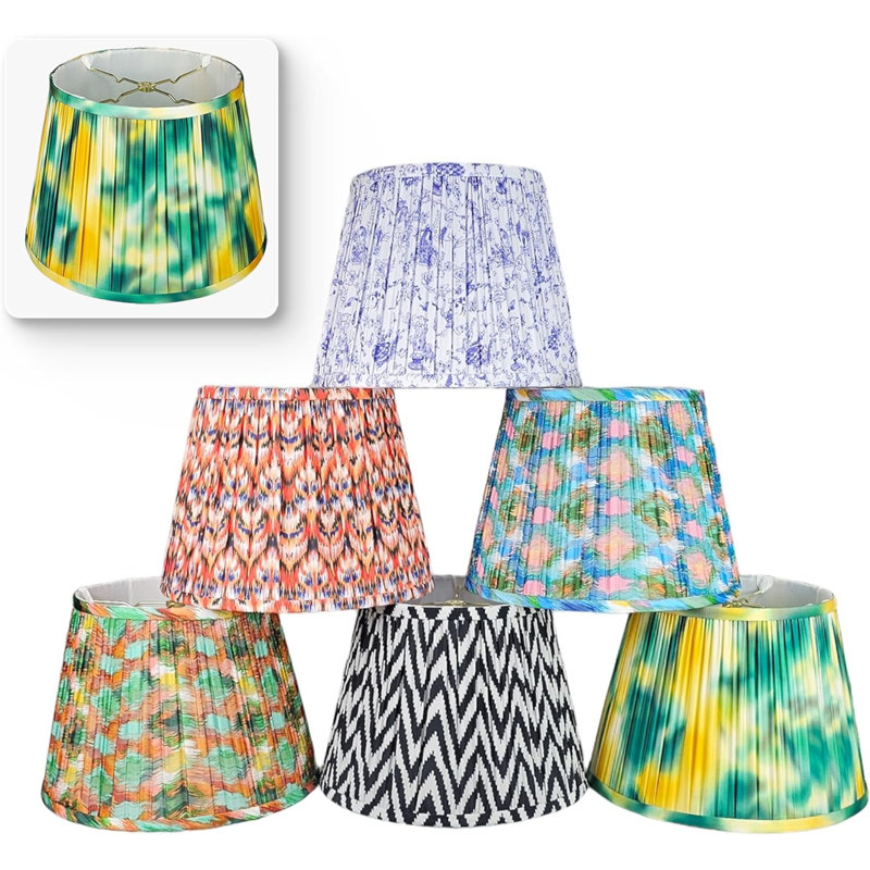Abat-jour empire H 11 po Flora Collection, H 10 po x l 14,5 po x P 14,5 po