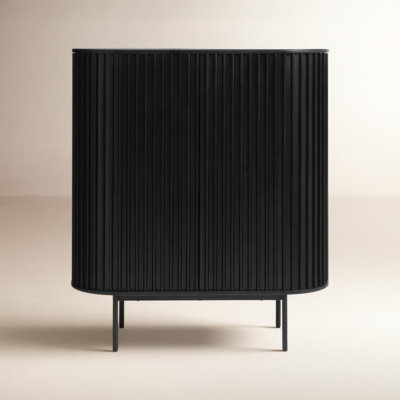 Asta Black Oak Accent Cabinet