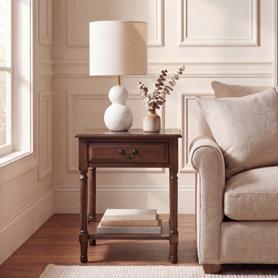 Peters End Table with Storage