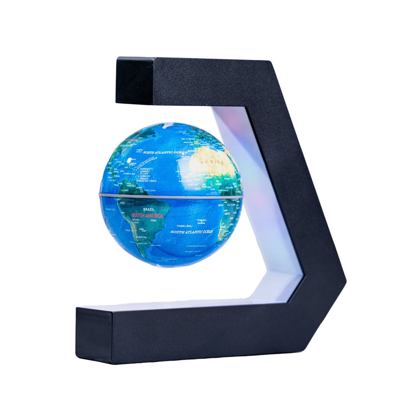 Magic Levitating Black Globe Lamp With Soft LED Light Unique Gift