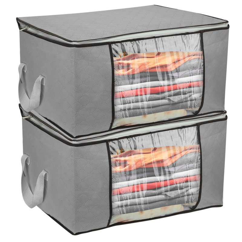 Rebrilliant Fabric Storage Bag, Grey