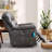 41.3" Wide Extra Large Faux Leather Upholstered Modern Power Lift Reclining Heated Vibration Massage-28820635